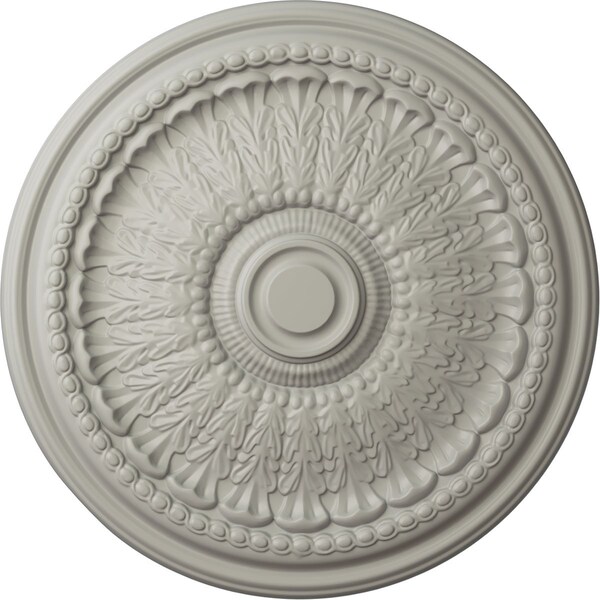 Ekena Millwork Brunswick Ceiling Medallion (Fits Canopies up to 4 1/2"), Hand-Painted Pot of Cream, 27"OD x 2 1/2"P CM27BRPCF - main
